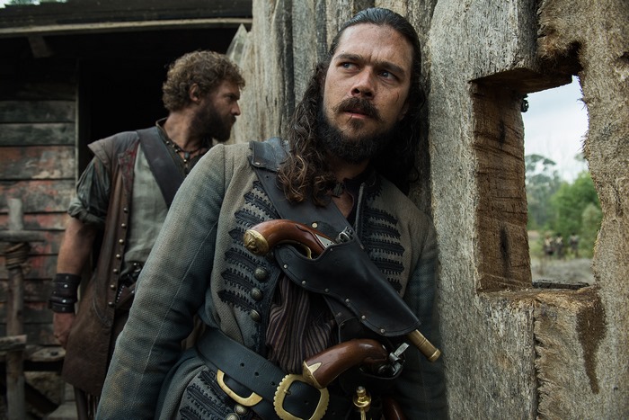 John Silver from Black Sails with another man