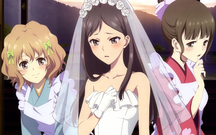 Ohana Matsumae in a Wedding Dress