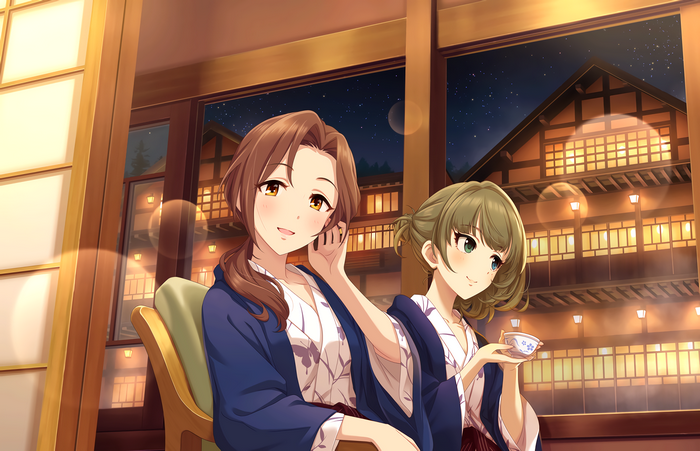 Kaede Takagaki in a Japanese Inn at Night