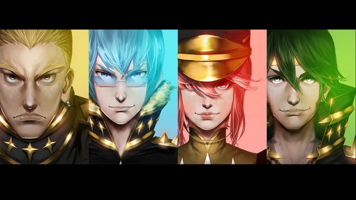 Four characters from Kill la Kill