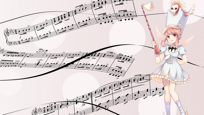 Nonon Jakuzure with musical notes