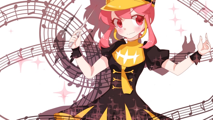 Nonon Jakuzure from Kill la Kill conducting music