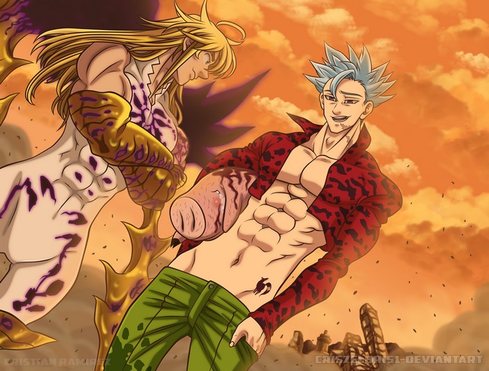 Meliodas and Ban from The Seven Deadly Sins