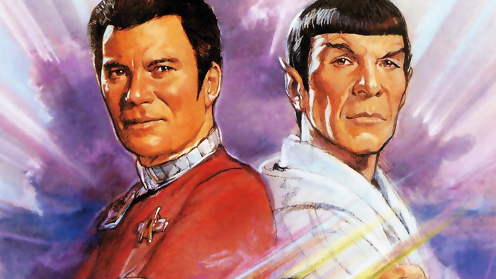 Captain Kirk and Spock from Star Trek
