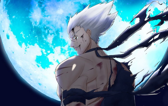 Garou Standing Strong Under Bright Full Moon
