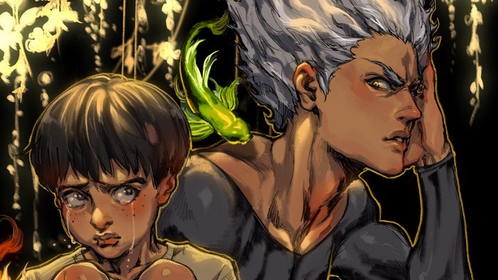 Garou and Tareo from One-Punch Man