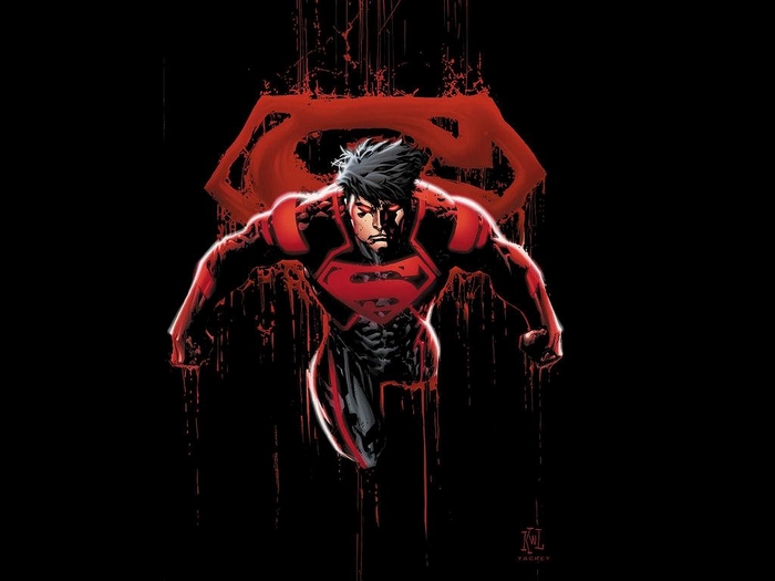 Superboy in Red and Black Suit