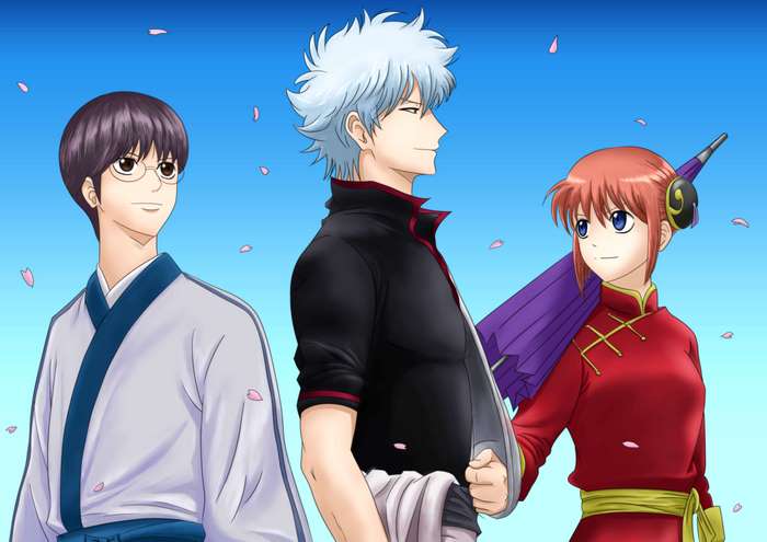 Shimura Shinpachi, Gintoki, Kagura from Gintama