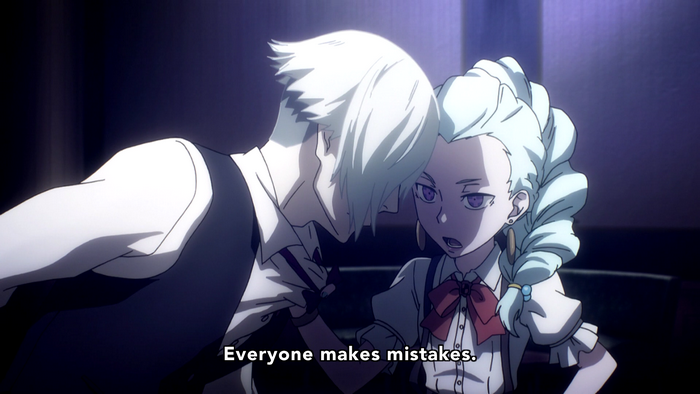 Decim and a girl from Death Parade