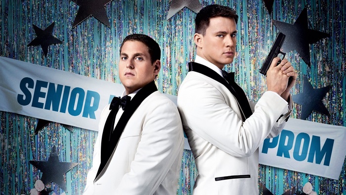 Jonah Hill and Channing Tatum in tuxedos