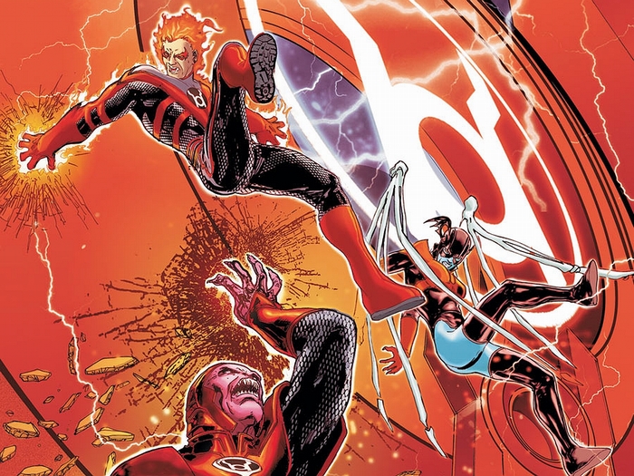 Red Lanterns fighting
