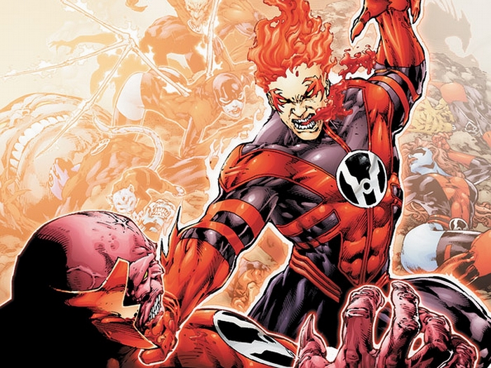 Red Lanterns fighting