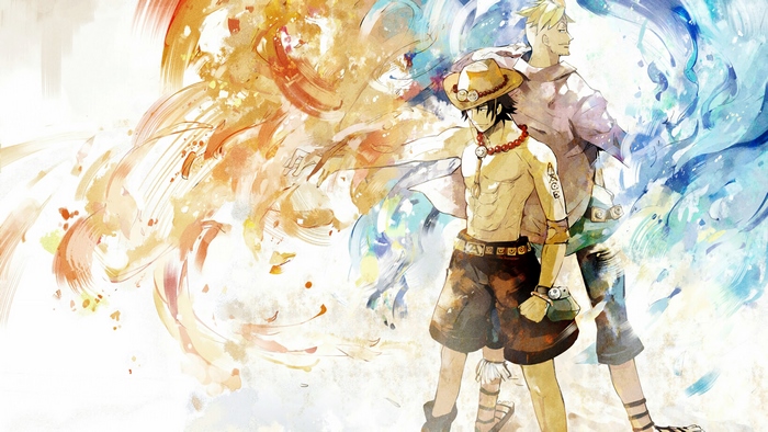 Portgas D. Ace and Marco from One Piece