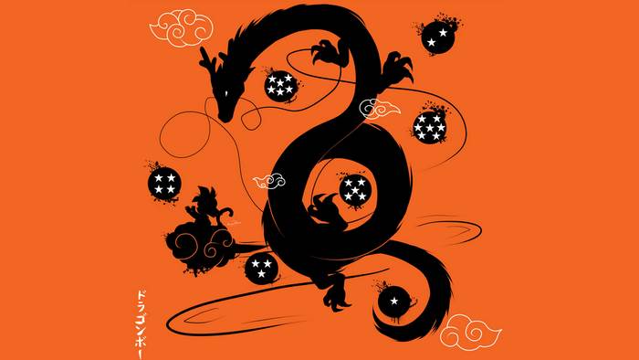 Shenron and Goku from Dragon Ball
