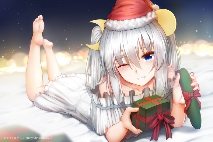 Kashima from Kancolle with Christmas gifts