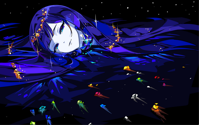Lapis Lazuli from Houseki no Kuni in space