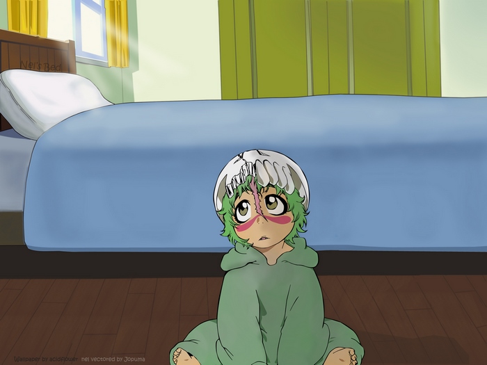Nel from Bleach in a bedroom