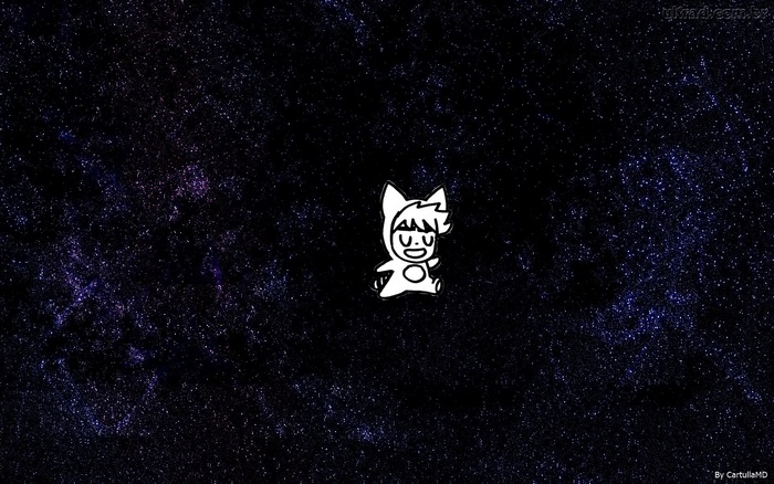 Scott Pilgrim character in space