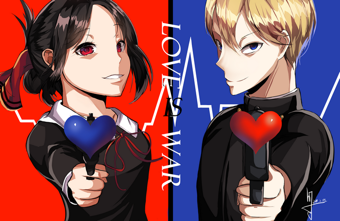 Kaguya Shinomiya and Miyuki Shirogane from Kaguya-sama: Love Is War