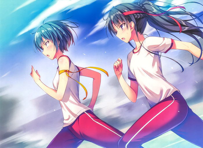 Suzune Horikita and girl running