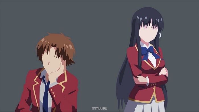 Kiyotaka Ayanokoji and Suzune Horikita from Classroom of the Elite