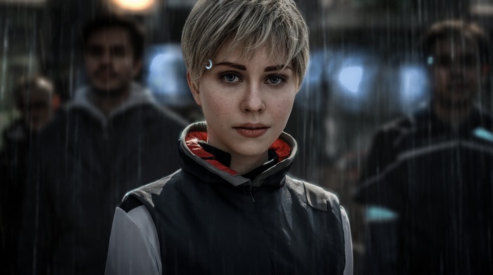 Kara from Detroit: Become Human in the rain