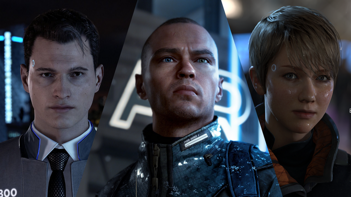 Connor, Markus, and Kara from Detroit: Become Human
