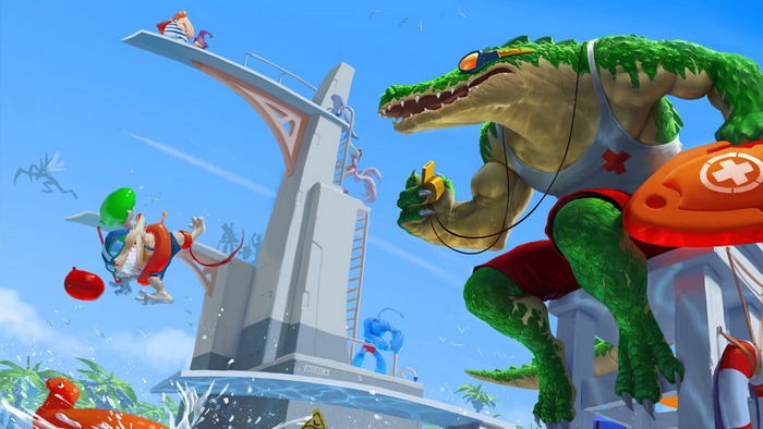 Renekton from League of Legends lifeguard