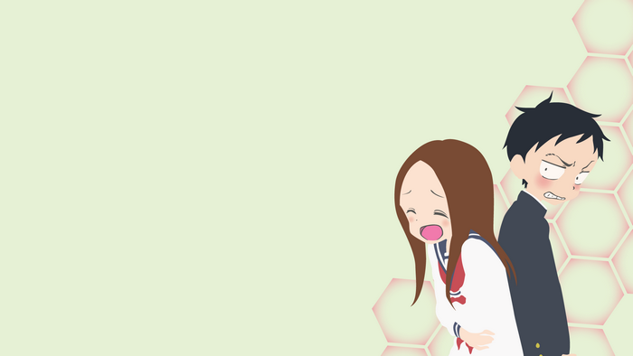 Takagi and Nishikata from Karakai Jouzu no Takagi-san