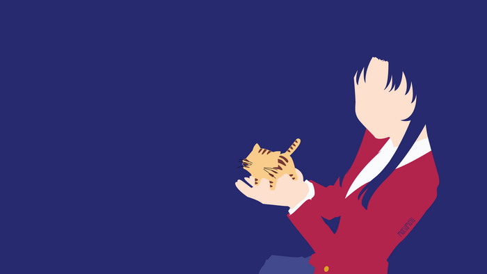 Ami Kawashima with a cat