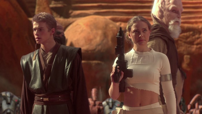 Anakin Skywalker and Padmé Amidala on Tatooine