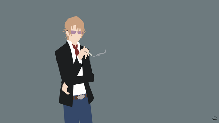 Izumo Kusanagi smoking