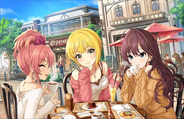 Shiki Ichinose at a cafe