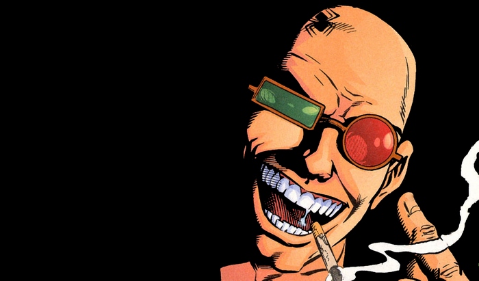 Spider Jerusalem smoking a cigarette