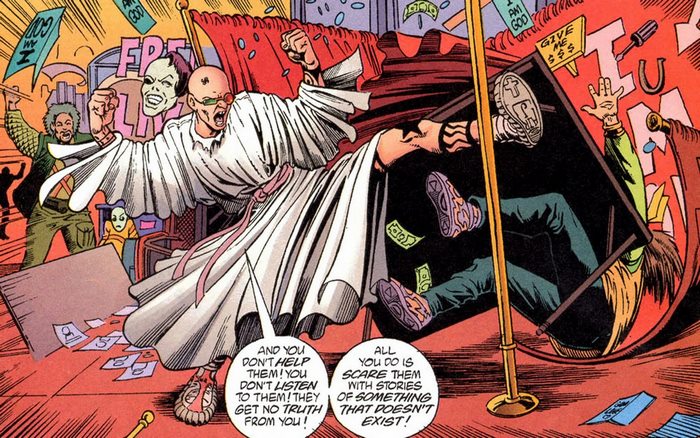 Spider Jerusalem in a chaotic scene
