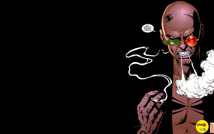 Spider Jerusalem smoking