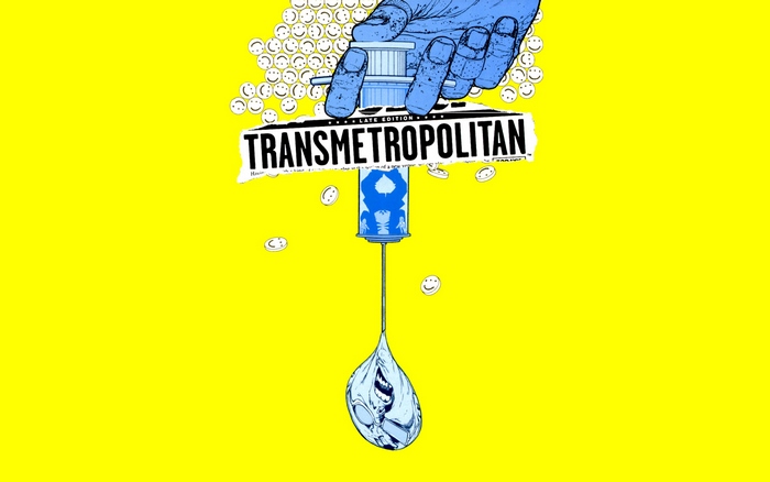 Transmetropolitan comic cover with Spider Jerusalem