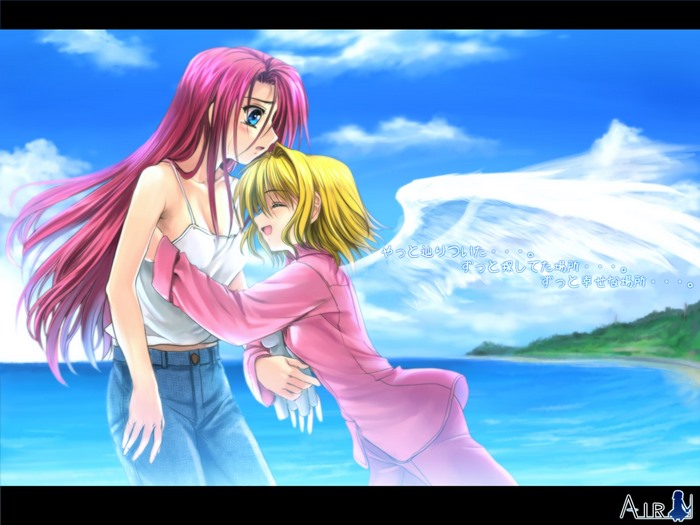 Haruko Kamio on a beach