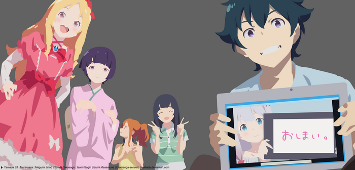 Eromanga Sensei Characters with Izumi Masamune