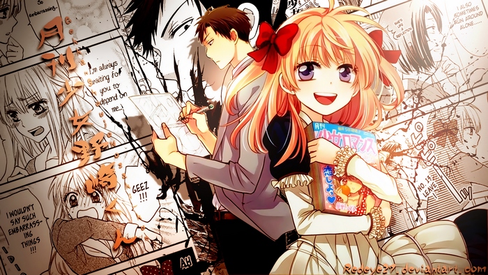 Chiyo Sakura and Umetaro Nozaki from Gekkan Shoujo Nozaki-kun