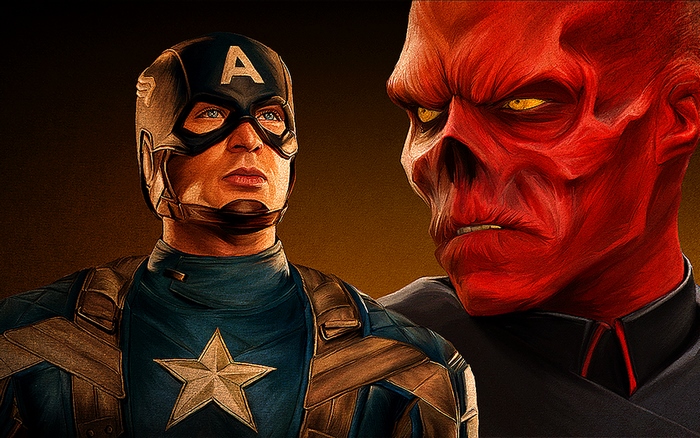 Captain America and Red Skull
