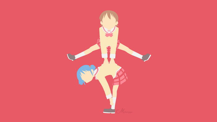 Mio Naganohara from K-On! in a minimalist style