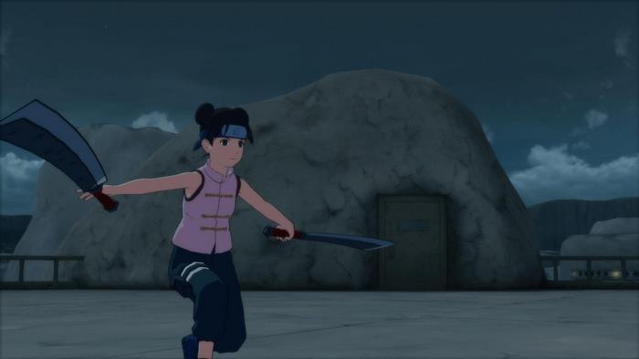 Tenten from Naruto holding swords