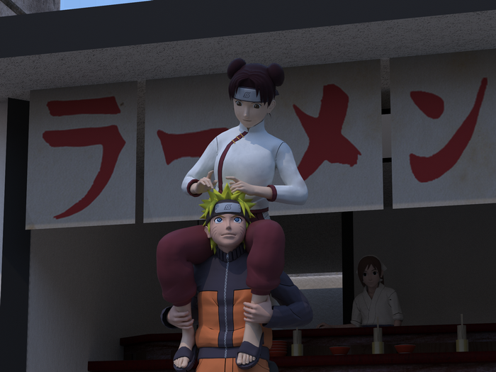 Tenten and Naruto from Naruto