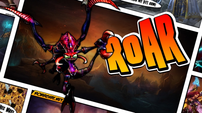 Chogath from League of Legends roaring