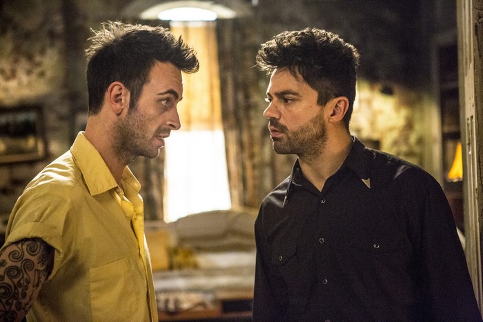 Jesse Custer and Cassidy from Preacher