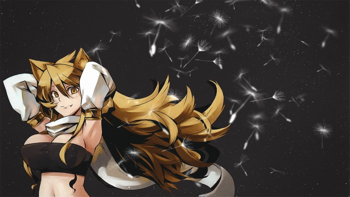 Leone from Akame Ga Kill! with dandelion seeds