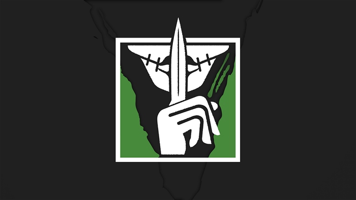 Caveira from Tom Clancy's Rainbow Six Siege logo