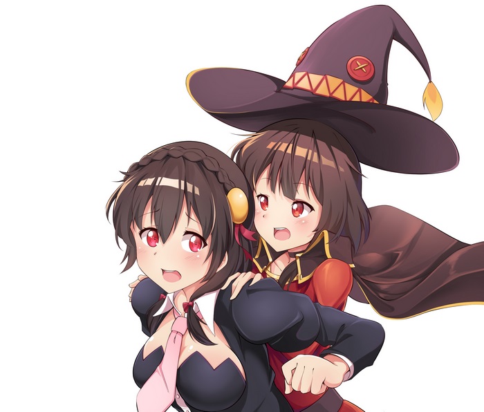 Megumin and Yunyun from KonoSuba