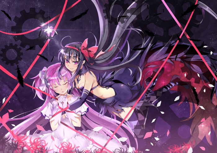 Homura Akuma and Madoka Kaname